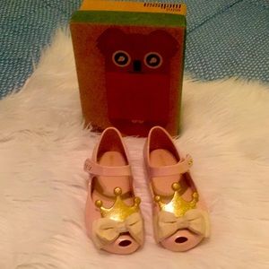 Mini Melissa Princess crown shoes size 10